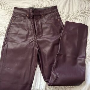 Express leather pants. Size 6